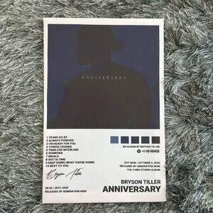 Bryson Tiller Anniversary Album Cover Canvas 8x12